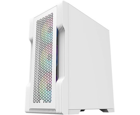 Корпус 1STPLAYER Trilobite T3 T3-WH-4F1-W White mATX TG 4x 120mm LED fans inc 