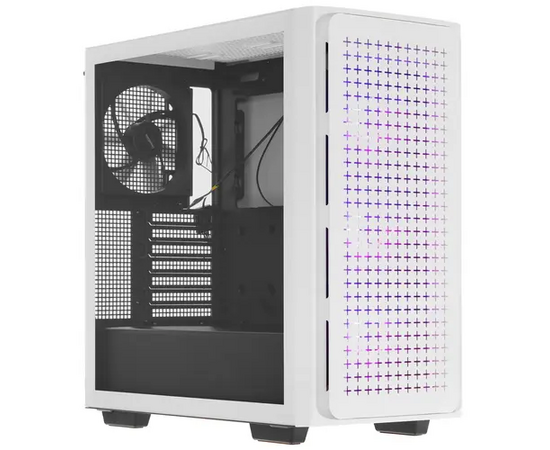 Корпус Deepcool CK560 WH без БП (R-CK560-WHAAE4-G-1), боковое окно (зак. стекло), 3xARGB LED 120мм, 1x140мм, белый, ATX 