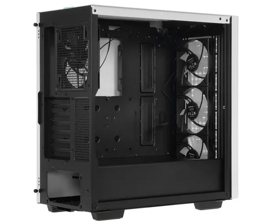  Корпус Deepcool CK560 WH без БП (R-CK560-WHAAE4-G-1), боковое окно (зак. стекло), 3xARGB LED 120мм, 1x140мм, белый, ATX 