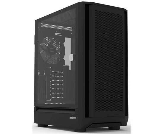  Корпус ZALMAN i6, EATX, Black, Front Mesh, Window, 2x3.5", 3x2.5", 1xUSB2.0, 1xUSB3.0, 1xUSB Type C, Front 3x140mm RGB LED, Rear 1x140mm RGB LED 