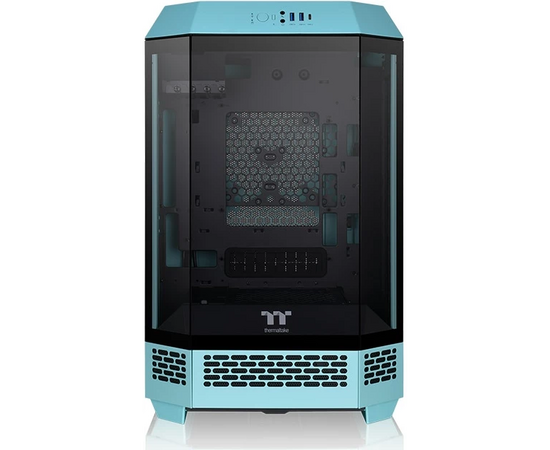 Корпус Thermaltake The Tower 300 Turquoise (CA-1Y4-00SBWN-00) голубой без БП miniITX 7x120mm 5x140mm 2xUSB3.0 audio bott PSU 