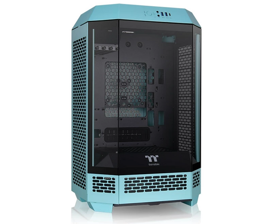  Корпус Thermaltake The Tower 300 Turquoise (CA-1Y4-00SBWN-00) голубой без БП miniITX 7x120mm 5x140mm 2xUSB3.0 audio bott PSU 