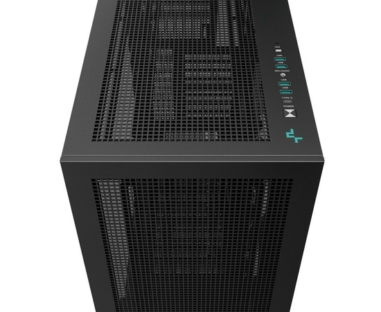  Корпус Deepcool Morpheus (R-MORPHEUS-BKAPA1-G-1) без БП, боковое окно (закаленное стекло), 3xARGB LED 140мм, черный, E-ATX 