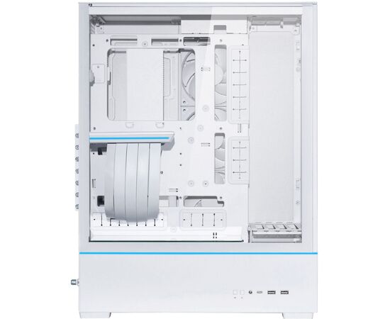  Корпус Lian Li SUP01W / White (G99.SUP01W.R0) / 3 x 120mm PWM Fan / PCIe4.0 Riser Cable / Mid-Tower, TG 
