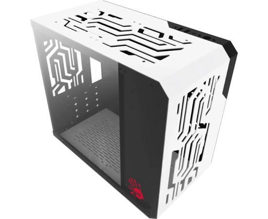  Корпус BLOODY BD-CC110, mATX, Mini-Tower, без БП, белый 