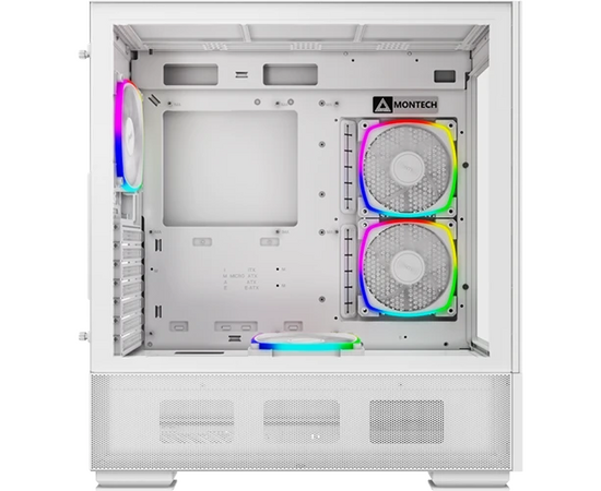  Корпус Montech Sky Two White (SKYTW) / ATX / 4x120mm ARGB fans hub 