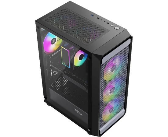  Корпус XASTRA A403 4ARGB Black (A403-4FC12A) ATX/Mesh  tempered glass 4x120mm ARGB PWM fans 