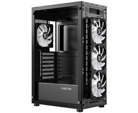  Корпус XASTRA A403 4ARGB Black (A403-4FC12A) ATX/Mesh  tempered glass 4x120mm ARGB PWM fans 