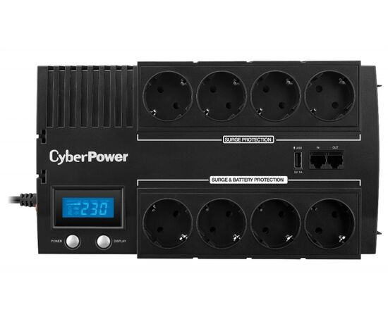  ИБП CyberPower Line-Interactive BR1000ELCD 1000VA/600W USB/RJ11/45 (4+4 Euro) 