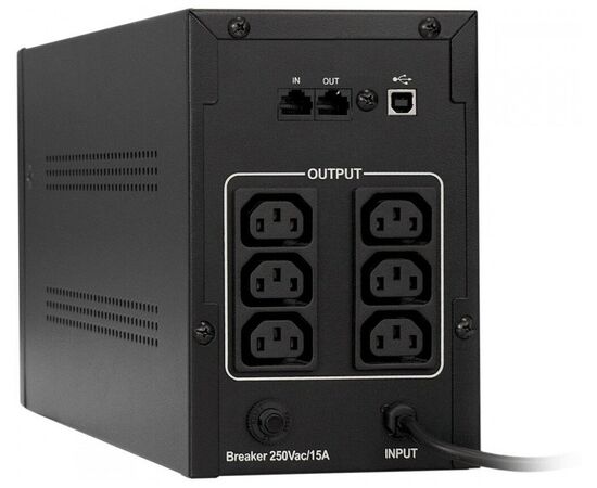  ИБП ExeGate SpecialPro UNB-1500.LED.AVR.EURO.RJ (EP285499RUS) 1500VA/950W Black 