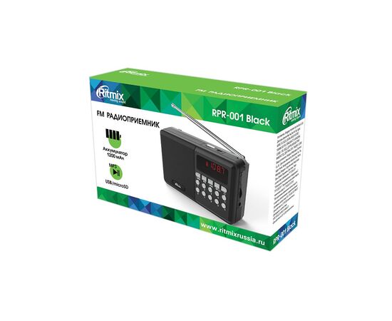  Радиоприёмник RITMIX RPR-001 Black 