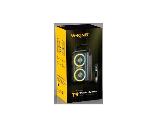  Портативная колонка W-King T9 (One mic) (черный) 