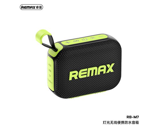  Портативная акустика REMAX Lighting 10W Wireless Portable Waterproof Speaker RB-M7 (черный) 
