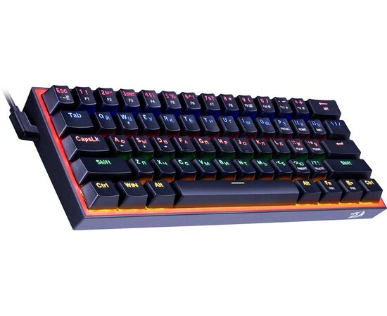  Клавиатура REDRAGON Fizz, Rainbow, 72595 черный,melt-gold 