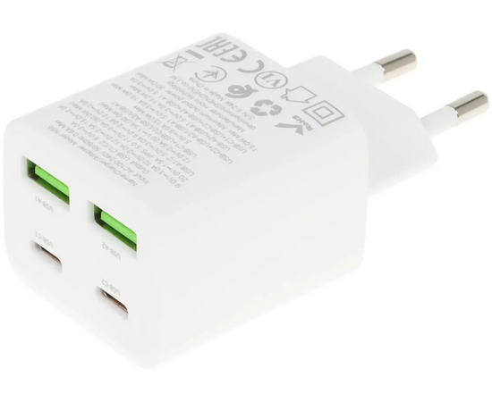  СЗУ HOCO N56 Fundador four-port PD30W(2C2A) (белый) 