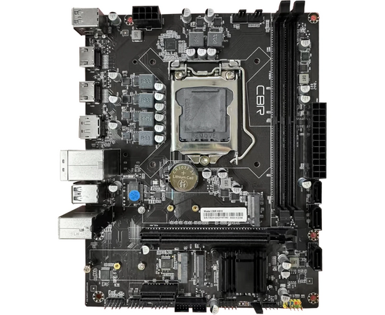  Материнская плата CBR H510 (MB-ARH510-RTL) H510, 1200, 2*DDR4, mATX, DP+2*HDMI, 1*PCIEx16,1*PCIEx1,2*M.2(NVME,SATA), 3*SATA3, 2*USB 2.0 + 4*USB3.0 