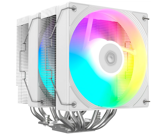  Кулер ID-COOLING Frozn A620 Pro SE ARGB White LGA1851/1700/1200/115X/AM5/AM4 (TDP 260W, PWM, белый, 6 тепл.трубок + медная база, Dual ARGB Fan) 