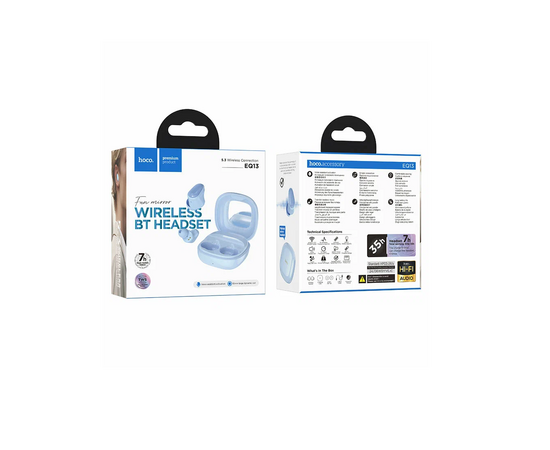  Беспроводные наушники HOCO EQ13 Fun true wireless BT headset (7hours) blue 